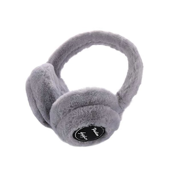 Winter Ear Warm Headphone Wireless Bluetooth 5.0 Earmuffs Headphone Earmuffs with Extra Soft Grey