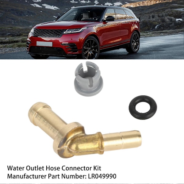 Vannutløpsslangekoblingssett LR049990 Kobbererstatning for Range Rover