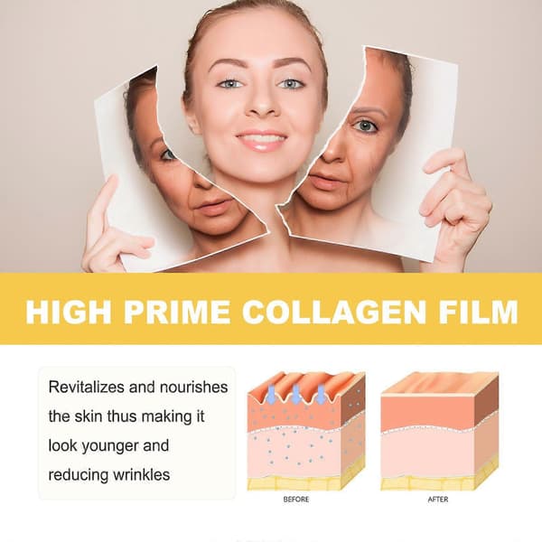 Collagen Pandelapper, Løft og Opstram Pandelmuskler og Reducer Fine Linjer Formende Patch