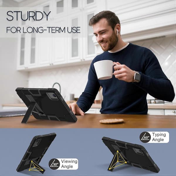 Etui til Lenovo Tab M11 11 2024 TB330FU Stødsikkert sort