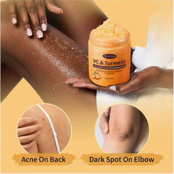 Veenourish Glow Salt Scrub, Veenourish Glow Scrub, Gurkmeja Badskrubb