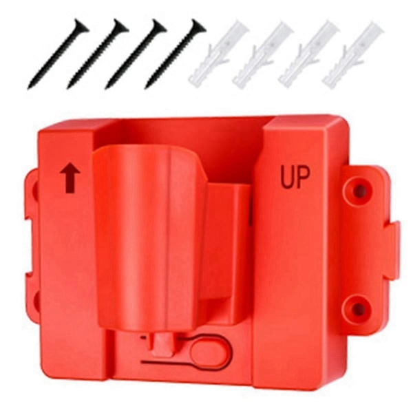 Til 12V 18V Lithium Batteri Vægmonteringsdock Holder Batteriopbevaringsreol Beslag M12 Fastgørelsesbeslag