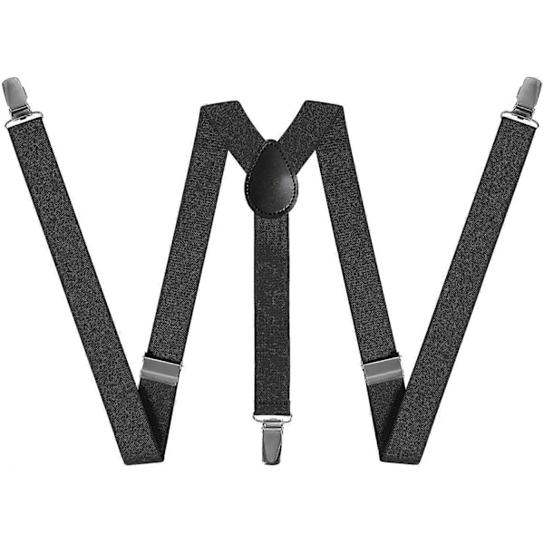 Herrar Byxor Unisex Smalt Stil Y-formade Suspender Elastiska Suspender 25mm Justerbara Elastica