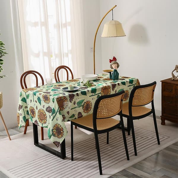 Duk Lättskött Fläckbeständig Polyester Duk Rektangulär Duk, för Kök Matsal, Fest, Högtid, Jul, Buffé (78 tum)