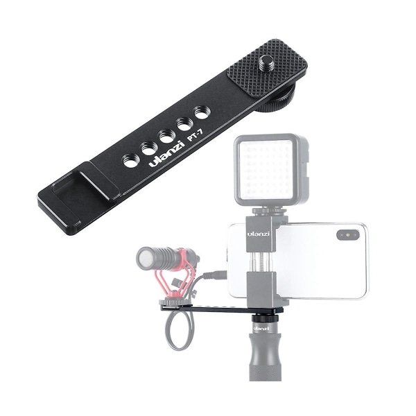Pt-7 Cold Bracket Extension Bar Videofäste med 1/4 skruvgränssnitt för -enkel mikrofon