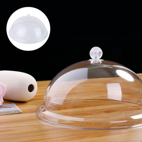 Kakekuppeldeksel Bell Akryl Displaykuppel Transparent Mat Snack Displaydeksel Støvdeksel C
