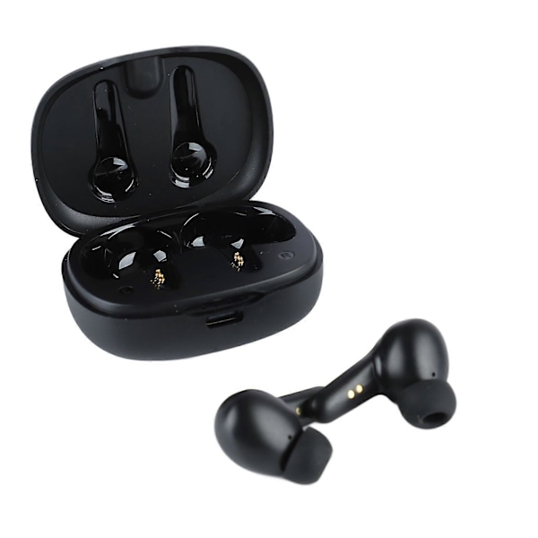 Aidot langattomat kuulokkeet, kohinanvaimennus, alhainen latenssi, stereo Bluetooth -kuulokkeet musiikkiin, musta