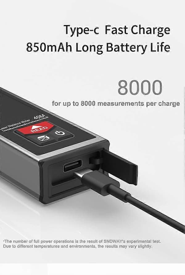 40M USB Pocket laser afstandsmåler SW-B40