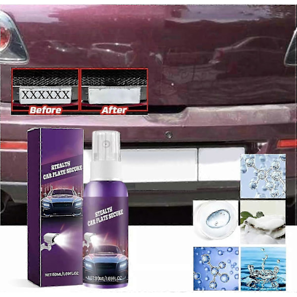 Usynlig Nummerpladespray, Nummerplade Reflekterende Spray