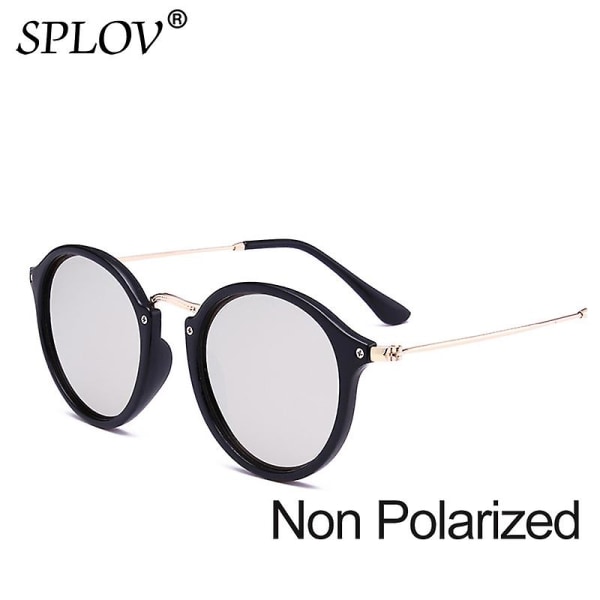 Nyankomst Runda Solglasögon Beläggning Retro Män Kvinnor Märke Designer Solglasögon Vintage Spegelglasögon