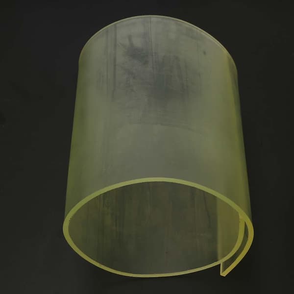 Høykvalitets Polyuretan Sorbothane Plate Gummi Kjemisk Bestandig Gul (4*200*500mm)