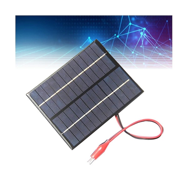 12v 2w solcellepanellader Power DIY solcellemodul batteri vanntett for bil utendørs leir