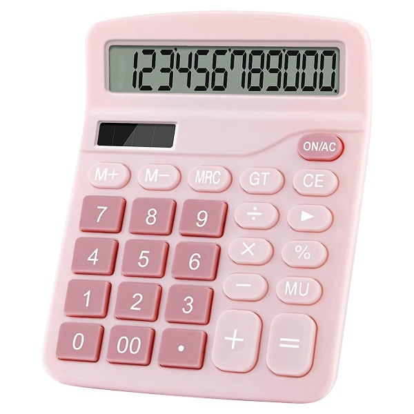 12 Digits Electronic Calculator Solar Calculator Calculator Office Financial Basic Desk Calculator-