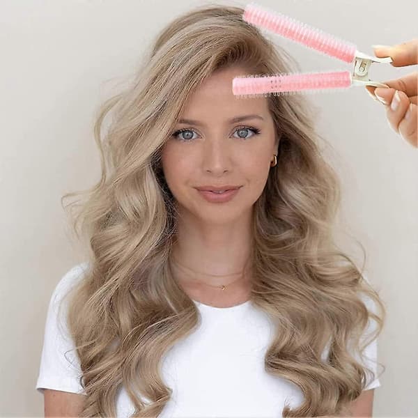 10-pack Curls Volumizing Root Clips Curls Fluffy Barrette Curls Root Lifting Tool Värmefria DIY Locktänger för långt och kort hår (rosa)