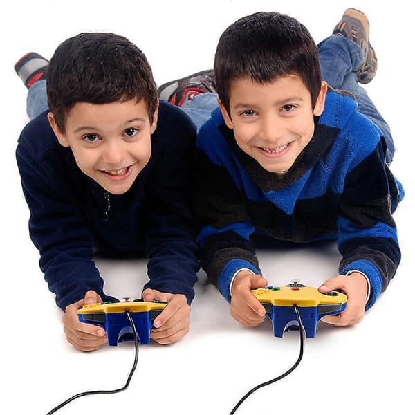 Ny Kablet Controller Joystick Kompatibel Med Nintendo 64 N64 Videospilkonsol Transparent blue
