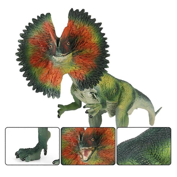 Drenge Gave Dinosaur Model Heterodon Solid Håndmalet Mindefigur