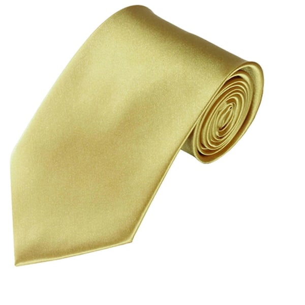 Smal satin slips för män i enfärgad design i olika färger