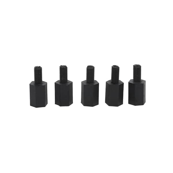 300 stk. M3 Gevind 8mm+6mm PCB Fastgørelses Nylon Hexafastgørelsesafstandsplade