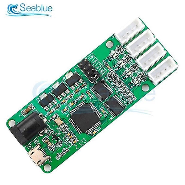 FT4232-4TTL USB til 4-veis TTL-modul UART seriell portmodul 5V 3.3V 2.5V 1.8V Industriell bruk for Arduino med indikatorlampe