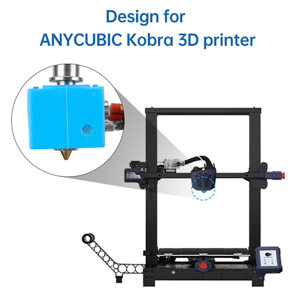 Kobra Hotend 24V40W for 3D-skriverutskifting, kompatibel med Anycubic Kobra 3D-skriver med messing