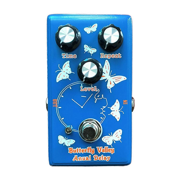 Elektrisk Gitarr Digital Delay Effektpedal, Butterfly Valley Anual Delay Single Block Gitarr Eff