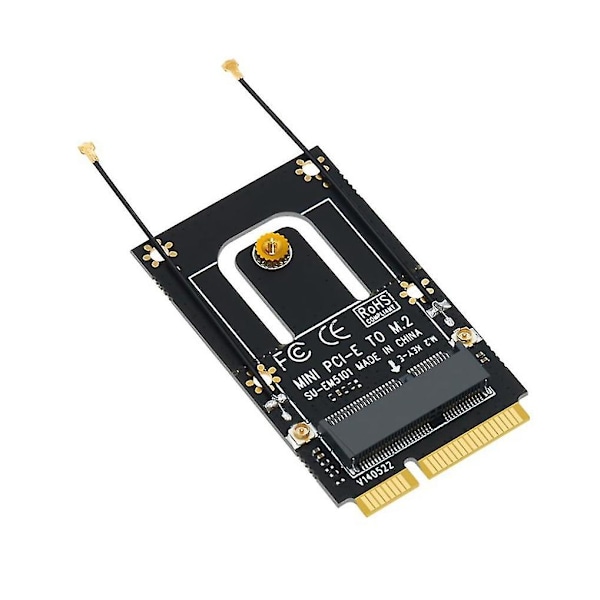 M.2 Ngff til Mini Pci-e Adapter Konverter Udvidelseskort M2 Key Ngff E Interface til M2 Trådløs Blu