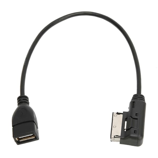 Musikk Interface Adapter Kabel 0.3 Meter Oppladbar Plug and Play Musikk Interface Adapter for A6L Q5 Q7 A8 S5 A5 A4L A3