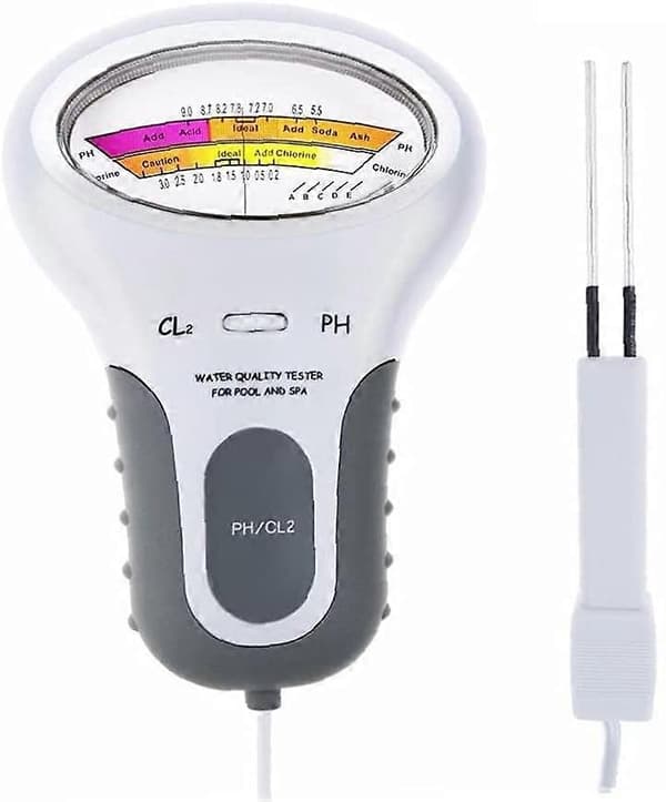 Vannkvalitetstester, Cl2 Klor-tester, Ph-tester, Basseng Spa Vannkvalitetsanalysator