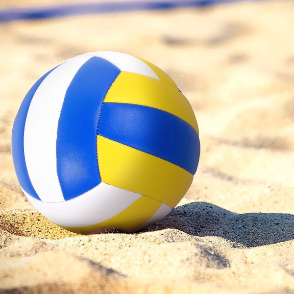 Mjuk Tryckvolleyboll PU-Läder Matchträning Volleyboll Vuxna Barn Strandspel Spela Bollar För Ind