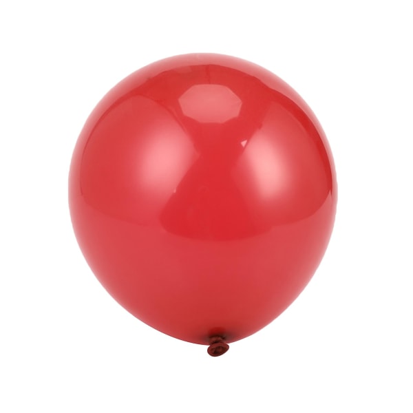 100 st rubinröd ballong Ny glänsande metallpärla latexballonger Krom metalliska färger luftballonger W