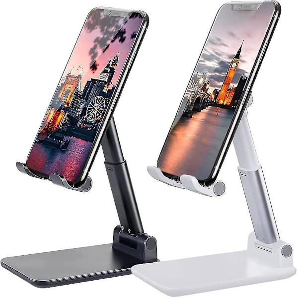 Justerbart Foldbart Telefonstativ til iPhone 12/12 Pro/Pro Max, 2 stk., Bærbart og Praktisk