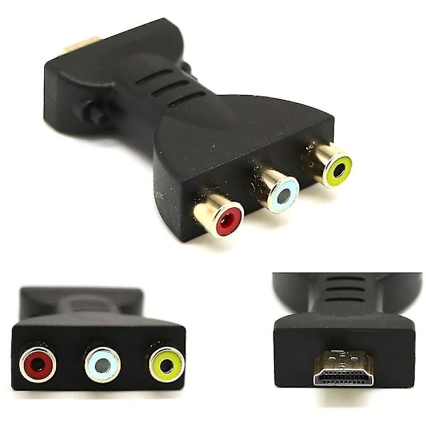 Hdmi To 3 Rca Converter, Composite Video Audio Adapter