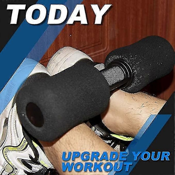 Nordic Hamstring Curl -hihna säädettävällä hihnalla, takareisivenyttäjä pehmustetulla nilkkatangolla, takareisien koukistuksiin, espanjalaisiin kyykkyihin ja vatsalihastreeniin H:lle