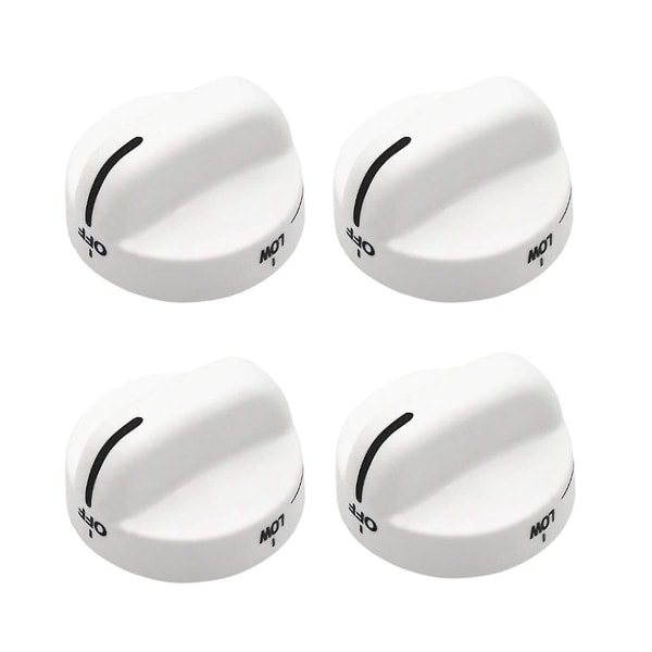 4x Wp8273104 Control Knob Replacement Compatible With Stove/ Range 8273104 Ps393679 8273112 Wp82731