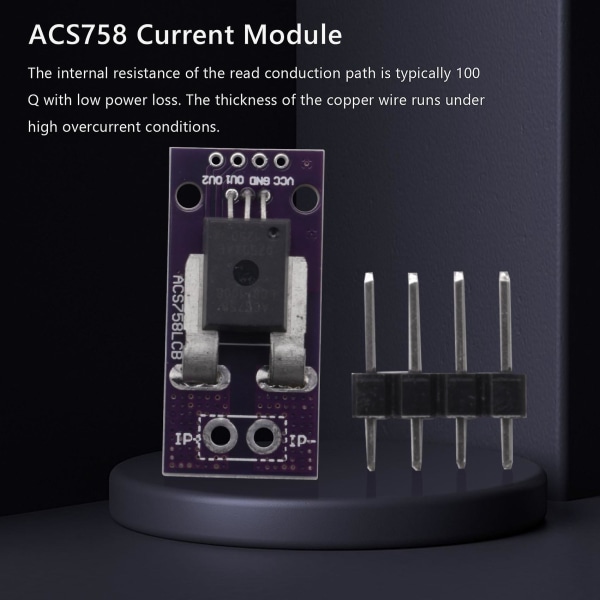 ACS758 ACS758LCB-100B Strömmodul Linjär Hallströmgivare PFF-T Strömdetektering 3-5V