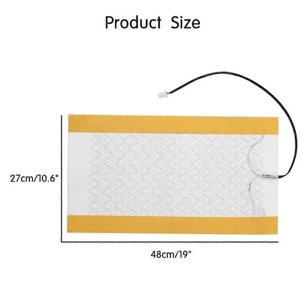 2 stk. 12V Bil Karbonfiber Varmeelementer Setevarmer Vinter Varmer Oppvarmet Bilsetepute Trekk