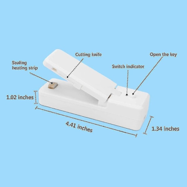 2 i 1 Bærbar Madpose Forseglingsmaskine - Poseforsegler Mini Usb Bærbar Poseforsegler, Poseforsegler Til Chipposer, Chippose Forseglingsmaskine