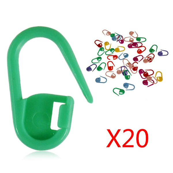 20/50/100 st Färgglada Säkerhetsnålar Låsande Stickmarkering Låsnålar Plast Ringmarkering Stickning Låsverktyg Dekoration Hantverk Stygn