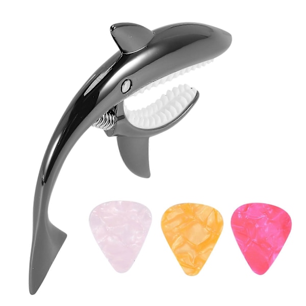 Gitar Capo i Sinklegering for Akustisk Elektrisk Klassisk Gitarer og Bass Ukulele Capo med Plekter
