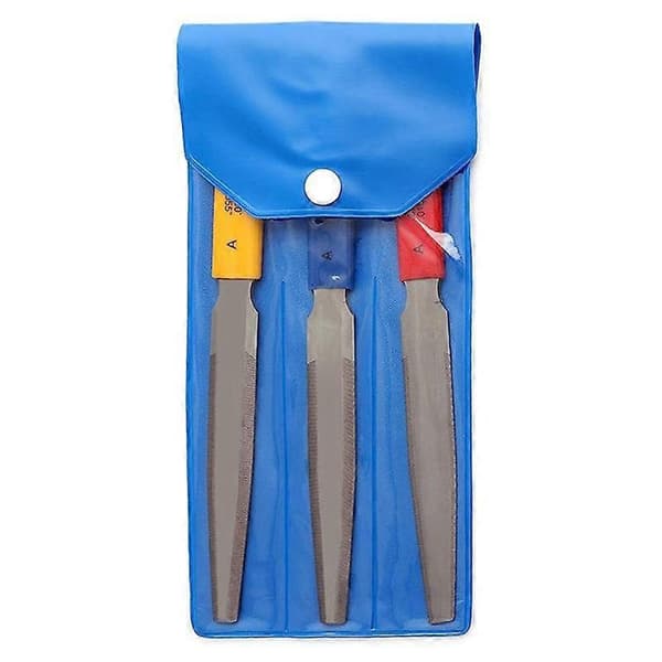 3-pack Konisk Gitarr Mutterfil, Mutterspårfil, Dubbelkantig Trådfil, Trägitarr Bas Tråd Till