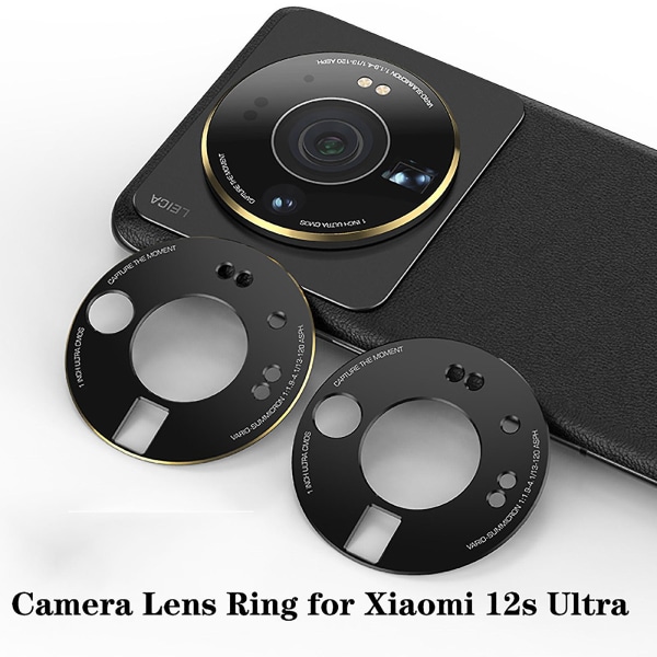 Anti-ridse mobil linsering til 12s Ultra Camera Lens Screen Protector