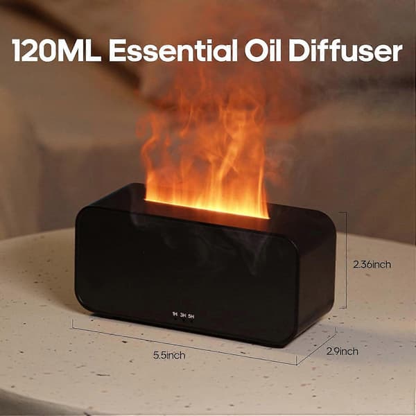 Diffuser Luftfukter, 120ml Eterisk Olje Diffusere, Kjølig Tåke Luftfukter Auto