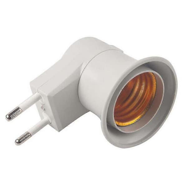 E27 LED-lys hanstik til EU-stik adapter konverter til pære lampe