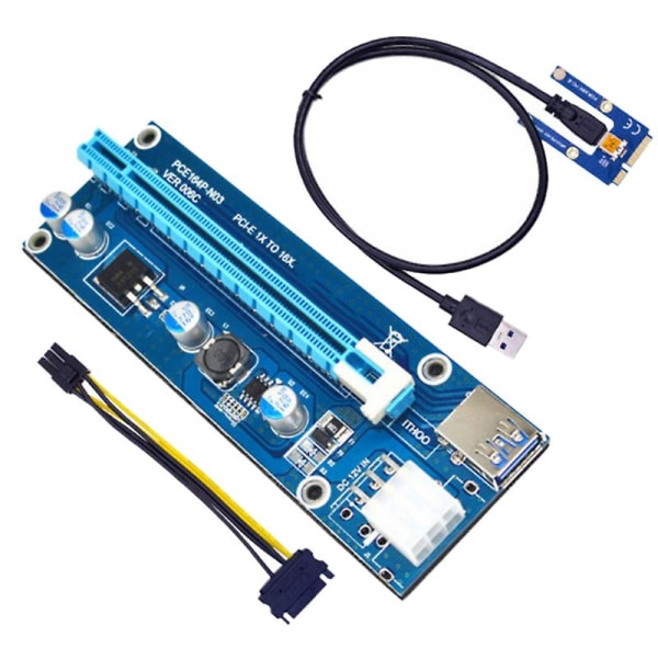 Mini Pcie - Pci 16x Riser kannettavalle tietokoneelle ulkoiselle kortille Exp Gdc Btc Mpcie - Pci-e Slot Mining Card