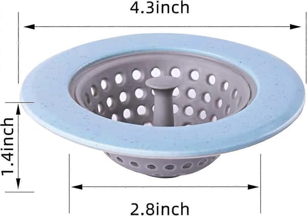 2 st diskbänksil, silikonmatsil, avloppsskydd diskbänkskorg