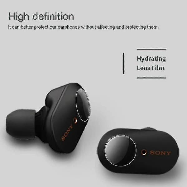 Läpinäkyvä suojatarra Sony WF-1000XM3 Bluetooth -kuulokkeille