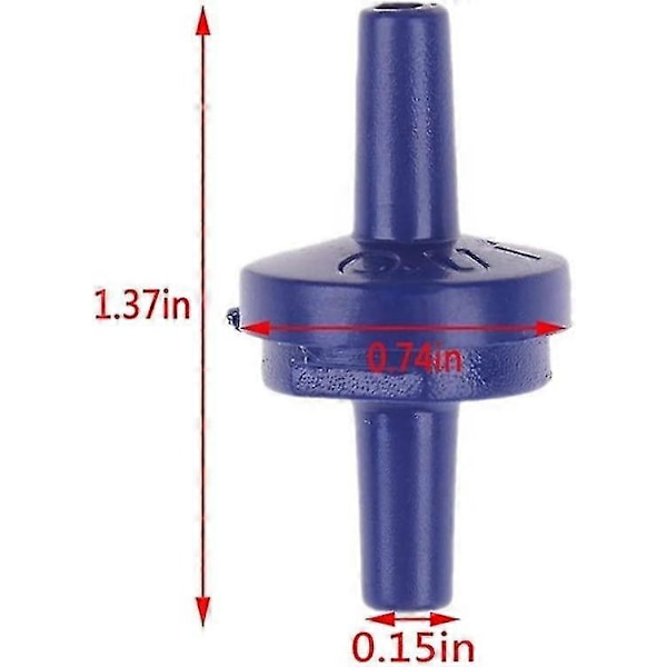 5 st/set Luftpump Envägsventil Akvarium Fisk Vattentank Luftpump