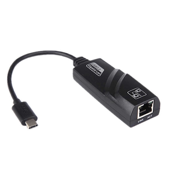 Type-C - RJ45 Gigabit USB3.1 Ethernet -sovitin 1000 Mbps verkkokortti