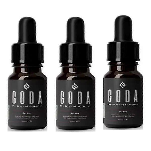 3X GODA Feromonparfyme for kvinner, langvarig med jasmin og rose
