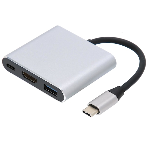 3-in-1 TypeC -telakointiasema TypeC - HD-multimedialiitäntään USB 3.0/TypeC -sovitin